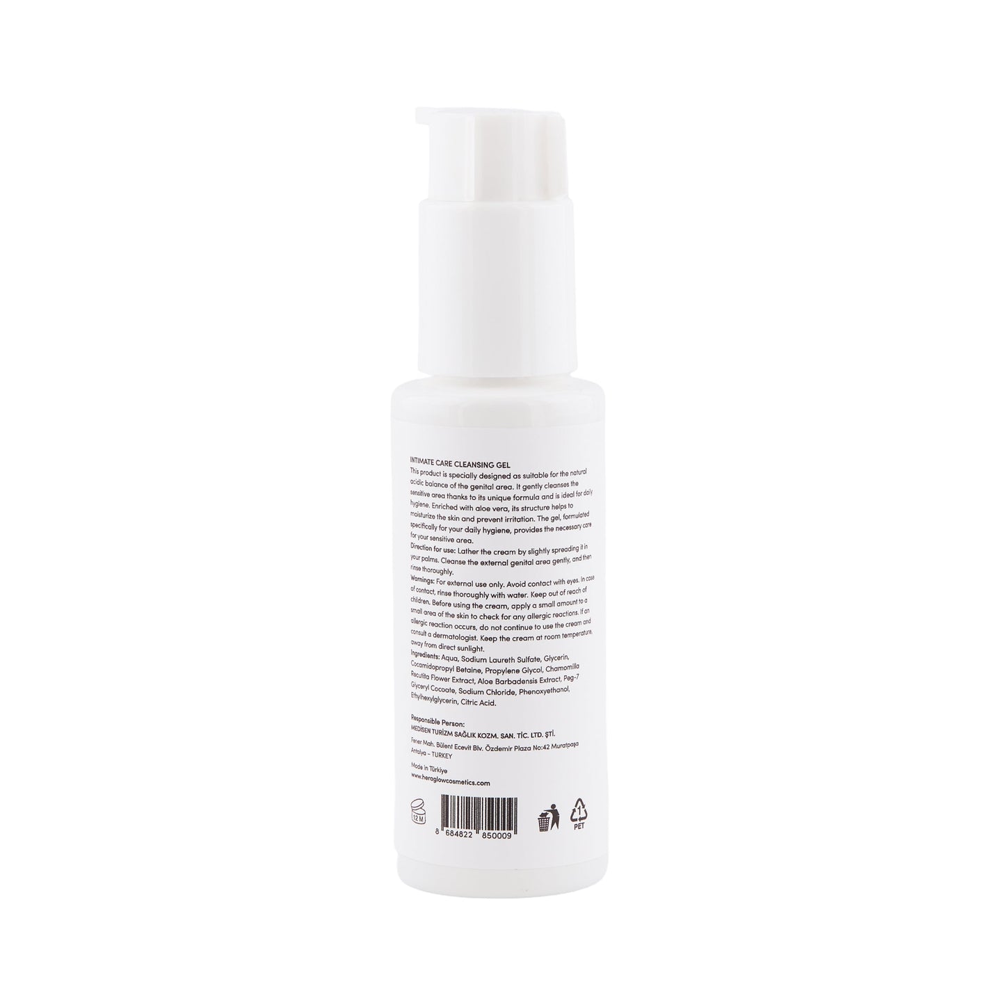 Hera Glow | Intima Clean Jel - Nazik Temizleyici ve Nemlendirici Etkisi