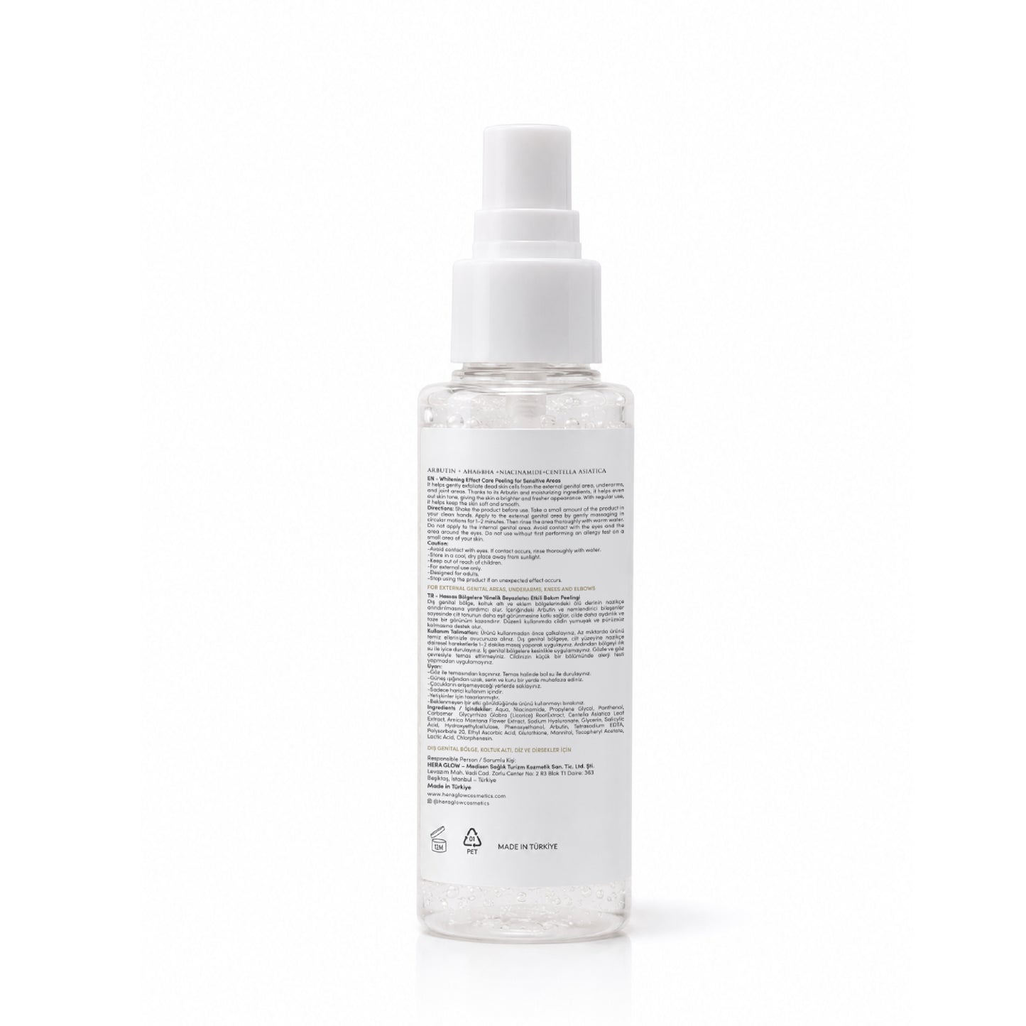Hera Glow | Hassas Bölgelere Yönelik Peeling - Beyazlatıcı Etki ve Nemlendirici Destek