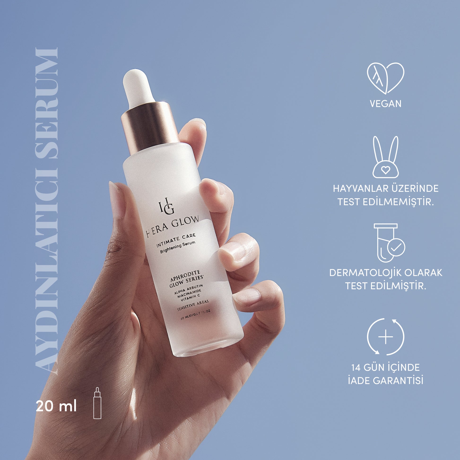 Hera Glow | Aydınlatıcı Serum – Pürüzsüz Bakım ve Işıltı Verici Etki