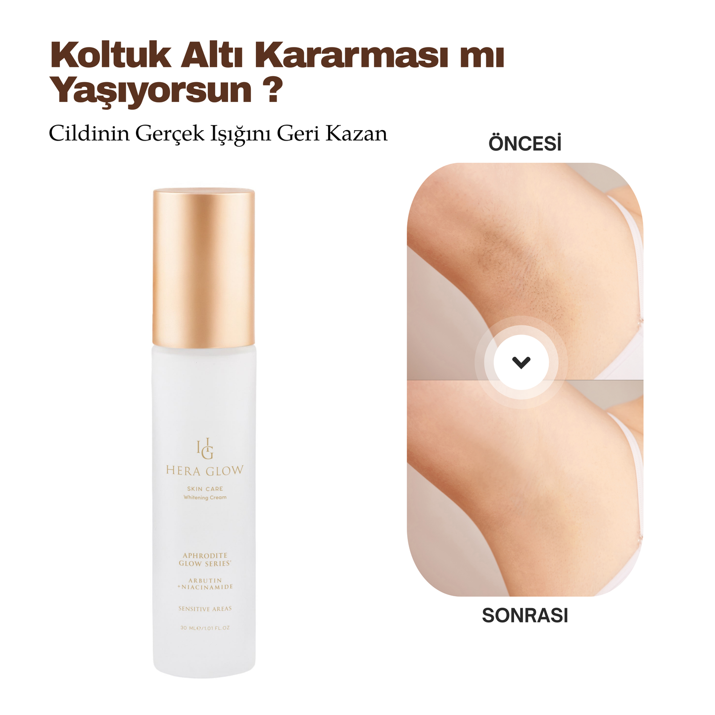 Hera Glow | Beyazlatıcı Krem – Renk Eşitleyici ve Aydınlatıcı Bakım